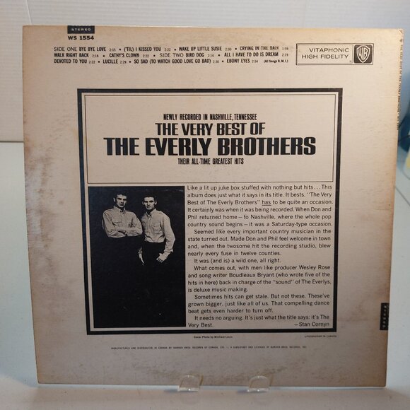 The Very Best Of The Everly Brothers (Vinyl LP, 1963) - Picture 4 of 4
